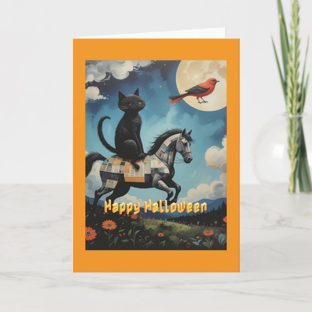 Midnight Ride: Black Cat & Wingless Wonder Card (Front)