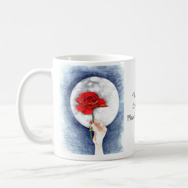 "Midnight Rose" Coffee Mug (Left)