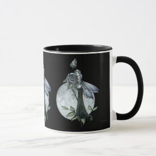 Midnight Rose Gothic Fairy Coffee Mug