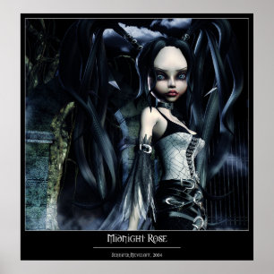 Midnight Rose Poster