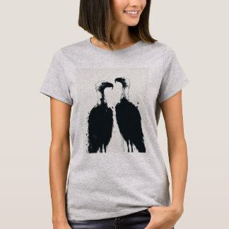 Midnight Shadows: Black Iconic Vultures Haunting T-Shirt