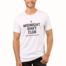 Midnight Shift Club Minimalist Typography Design