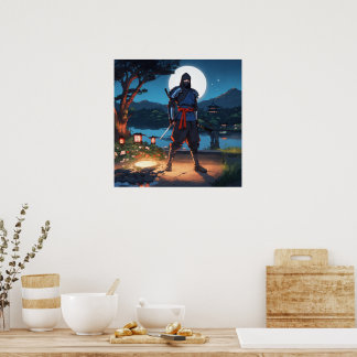 Midnight Shinobi: Moonlight Ninja Warrior Japanese Poster
