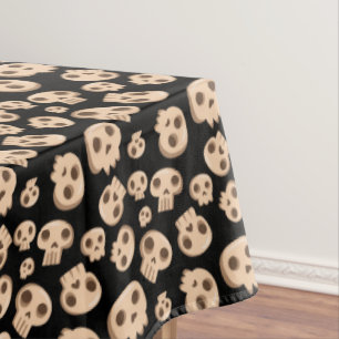 Midnight Skulls Tablecloth