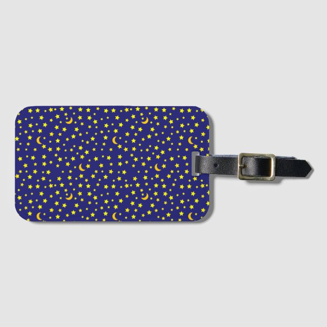 Midnight Sky Luggage Tag (Front Horizontal)