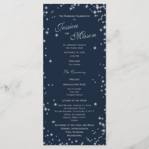 Midnight Sky Twinkle Navy Blue and Silver Program