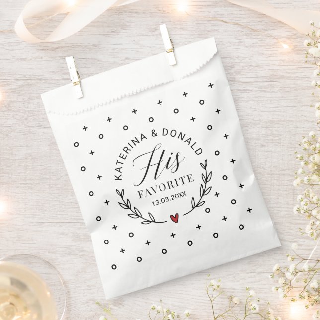 Midnight Snack Elegant Wedding  Favour Bag (Clipped)