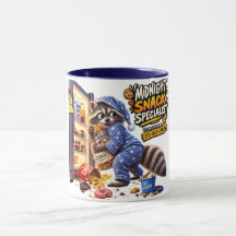 Midnight Snack Specialist Funny Raccoon Mug