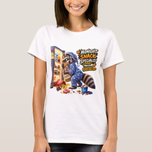 Midnight Snack Specialist Funny Raccoon T-Shirt