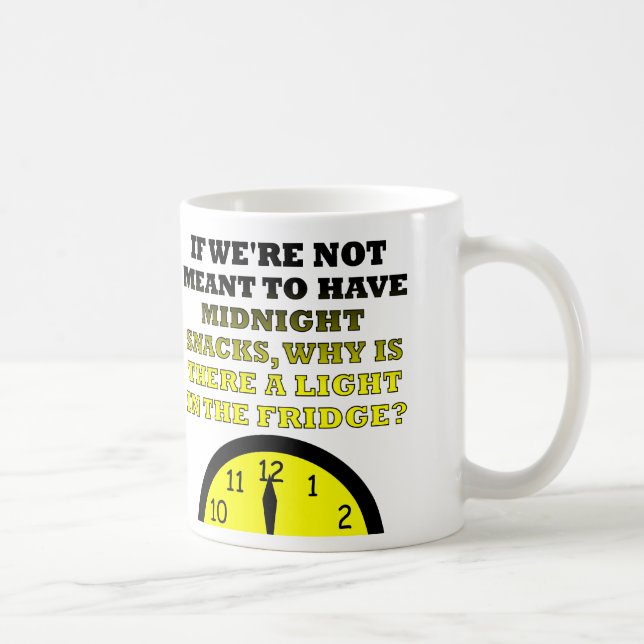 Midnight Snacks Fridge Light Funny Mug (Right)