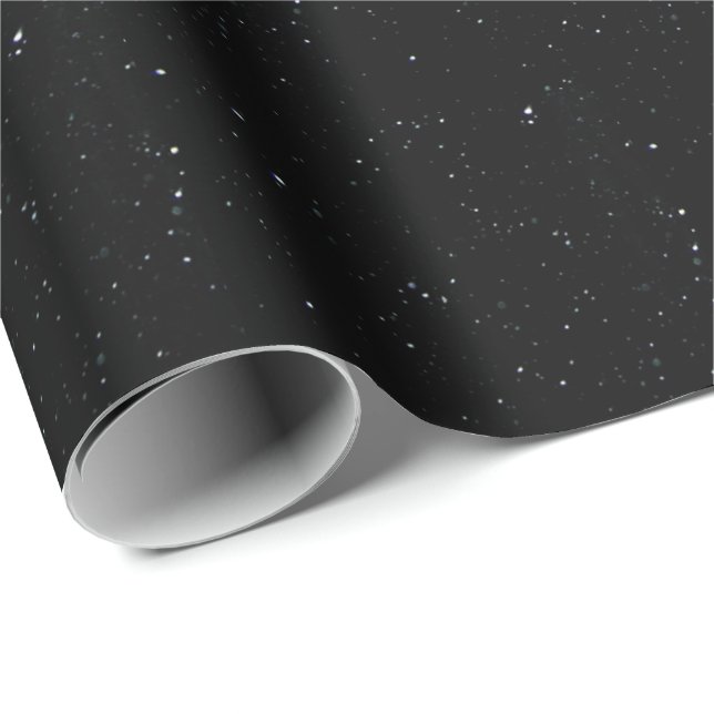 Midnight Snow Christmas Wrap Wrapping Paper (Roll Corner)