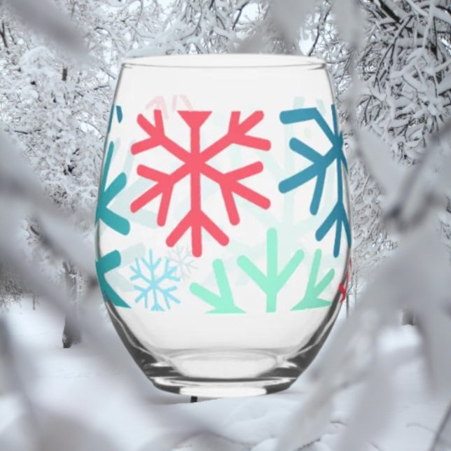 Midnight Snowfall Stemless Wine Glass (Creator Uploaded)