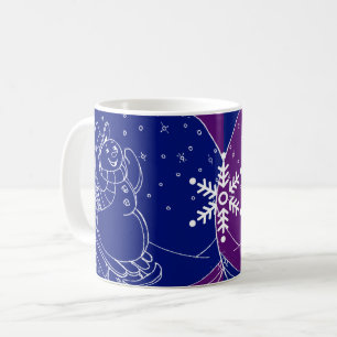 Midnight Snowman Coffee Mug
