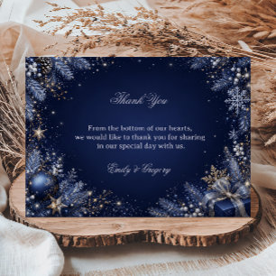Midnight Sparkle Framed Thank You Card