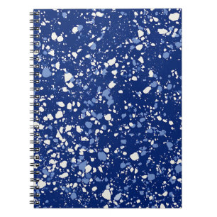 Midnight Splash Marble Notebook