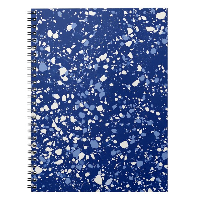Midnight Splash Marble Notebook (Front)