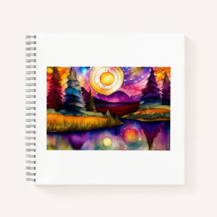 Midnight Star Gazing Spiral Notebook