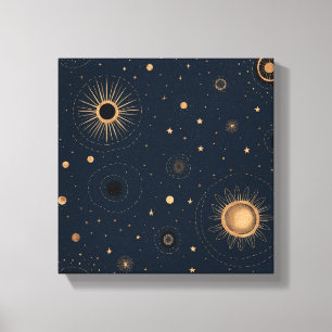 Midnight Stardust Canvas Print