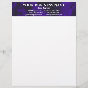 Midnight Streaks Banner Letterhead