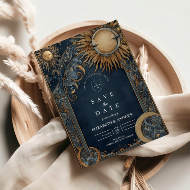 Midnight Sun Celestial Wedding Save The Date (Creator Uploaded)