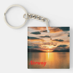 Midnight Sun, northern Norway Keychain