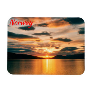 Midnight Sun, northern Norway Magnet