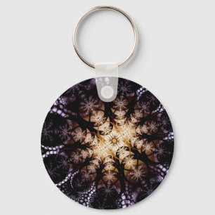 Midnight Sunflower Keychain