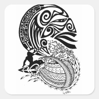 Midnight Surf Square Sticker