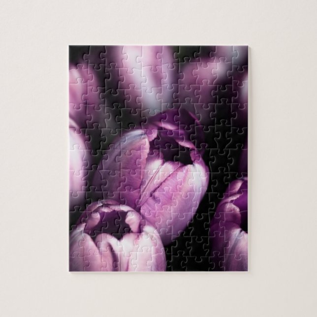 Midnight Tulips Jigsaw Puzzle (Vertical)