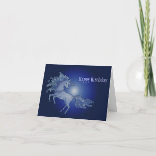 Midnight Unicorn Card