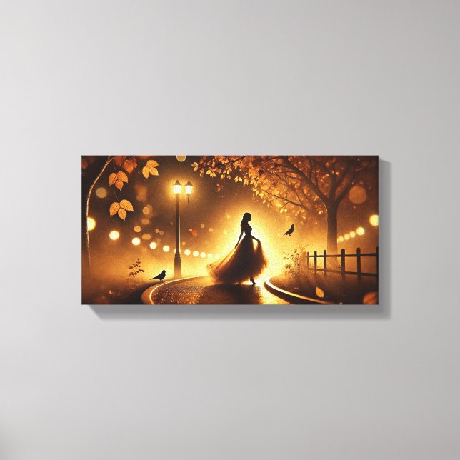 Midnight Waltz in the Mist Canvas Print (Front)