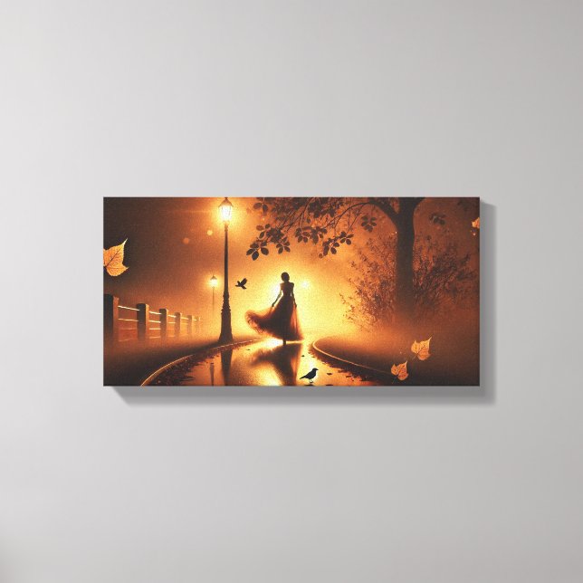 Midnight Waltz In The Mist Canvas Print (Front)