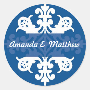 Midnight  Wedding Stickers