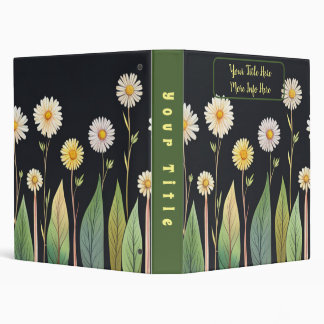 Midnight Wildflowers Binder