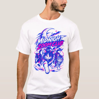 Midnight Zoom Club Neon Cats T-Shirt