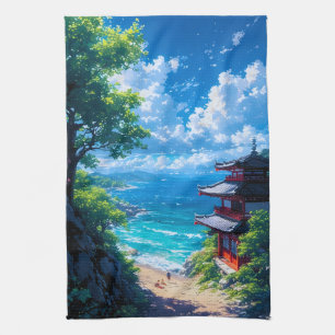 Midori to Umi no Michi Kitchen Towel