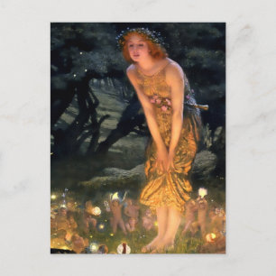 “Midsummer Eve” by Edward Robert Hughes Holiday Postcard
