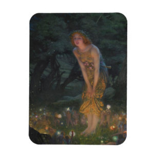 Midsummer Eve (by Edward Robert Hughes) Magnet