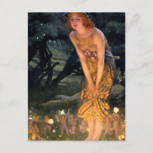 “Midsummer Eve” by Edward Robert Hughes Postcard