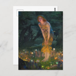 Midsummer Eve by Edward Robert Hughes Postcard