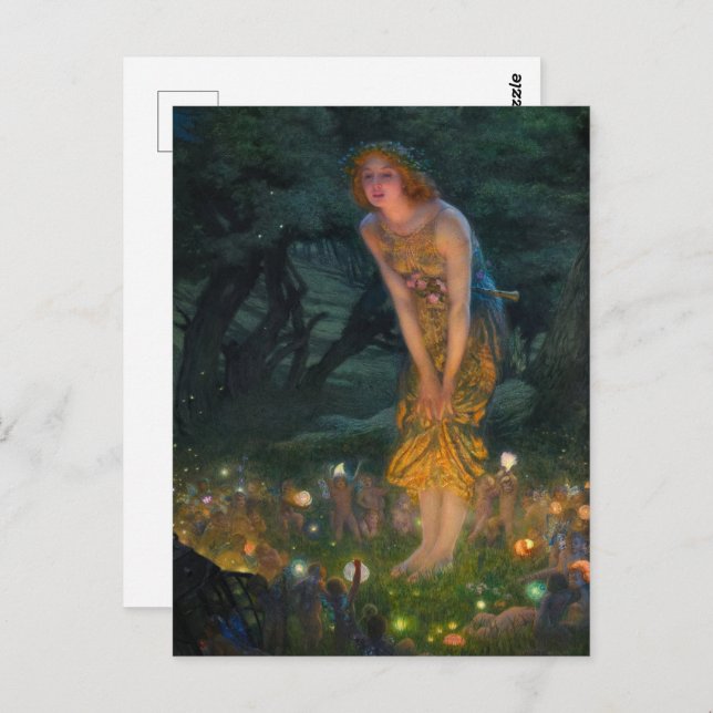 Midsummer Eve by Edward Robert Hughes Postcard (Front/Back)