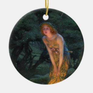 Midsummer Eve c. 1908 by Edward Robert Hughes Ceramic Ornament