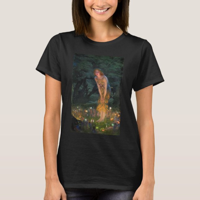 Midsummer Eve c. 1908 by Edward Robert Hughes T-Shirt (Front)