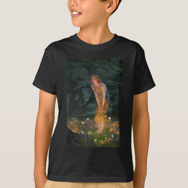 Midsummer Eve c. 1908 by Edward Robert Hughes T-Shirt (Front)