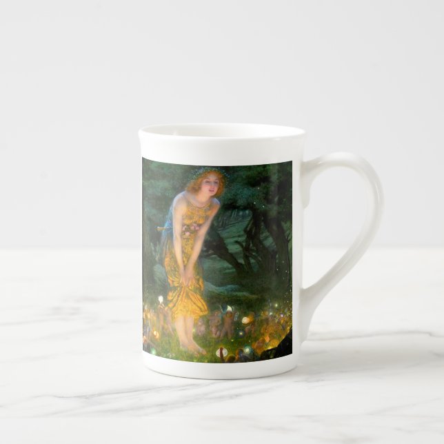 Midsummer Eve Edward Robert Hughes Bone China Mug (Right)