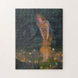Midsummer Eve Edward Robert Hughes fairies fantasy Jigsaw Puzzle