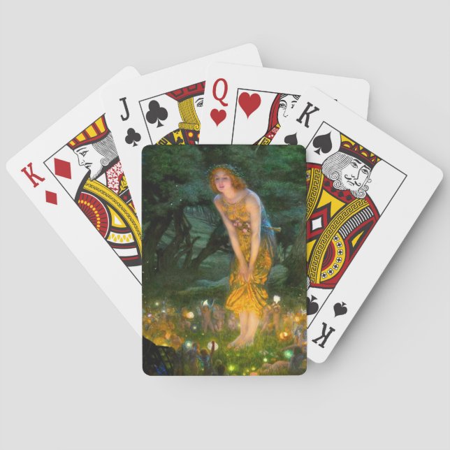 Midsummer Eve Edward Robert Hughes Playing Cards (Back)