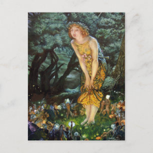 Midsummer Eve, Edward Robert Hughes Postcard