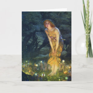 Midsummer Eve Fairy Dance Greeting Card