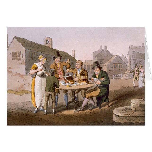 Midsummer Eve, from `Costume of Yorkshire' engrave (Front Horizontal)